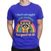 Aautism Racoon I Don Struggle With I M Good At It Funny Graphic 100 Cotton Tshirt Aautism Racoon Tees Tops For Unisex