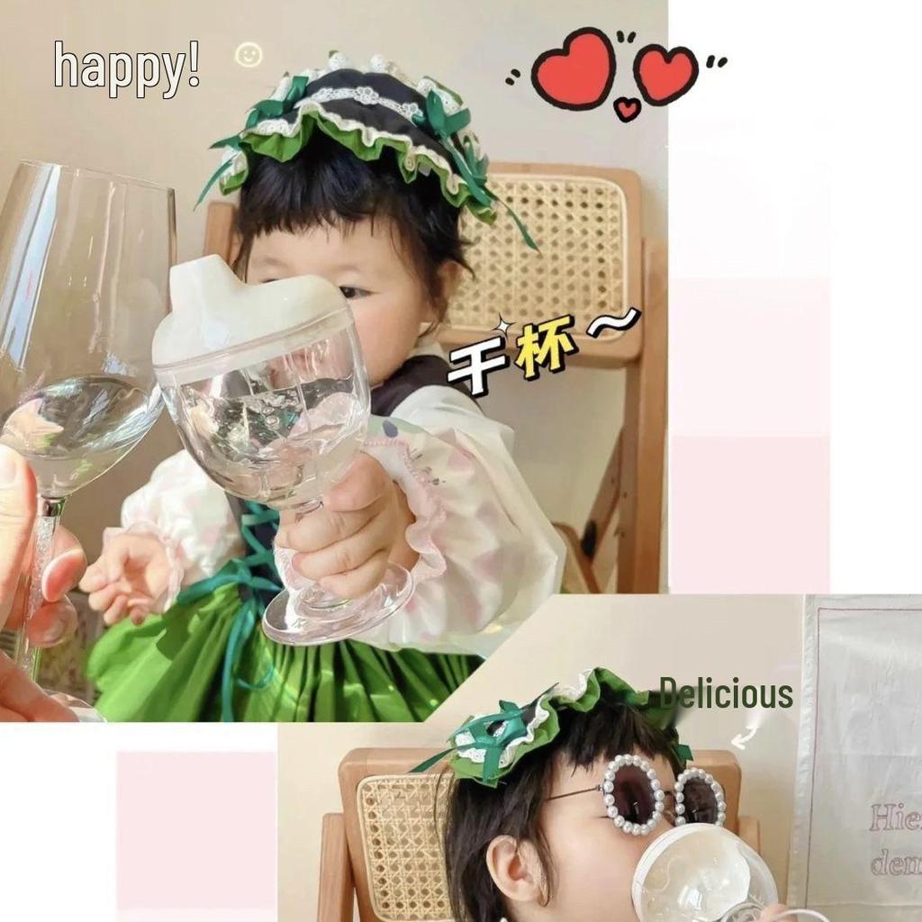 High-Footed Children's Sippy Cup: Leak-Proof, Anti-Fall Goblet for Drinking