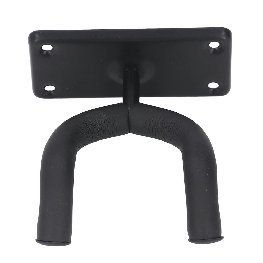 Guitar Wall Mount Hanger Hook 4 Holes Acoustic Electric Bass Metal Holder for All Size Guitars Black
