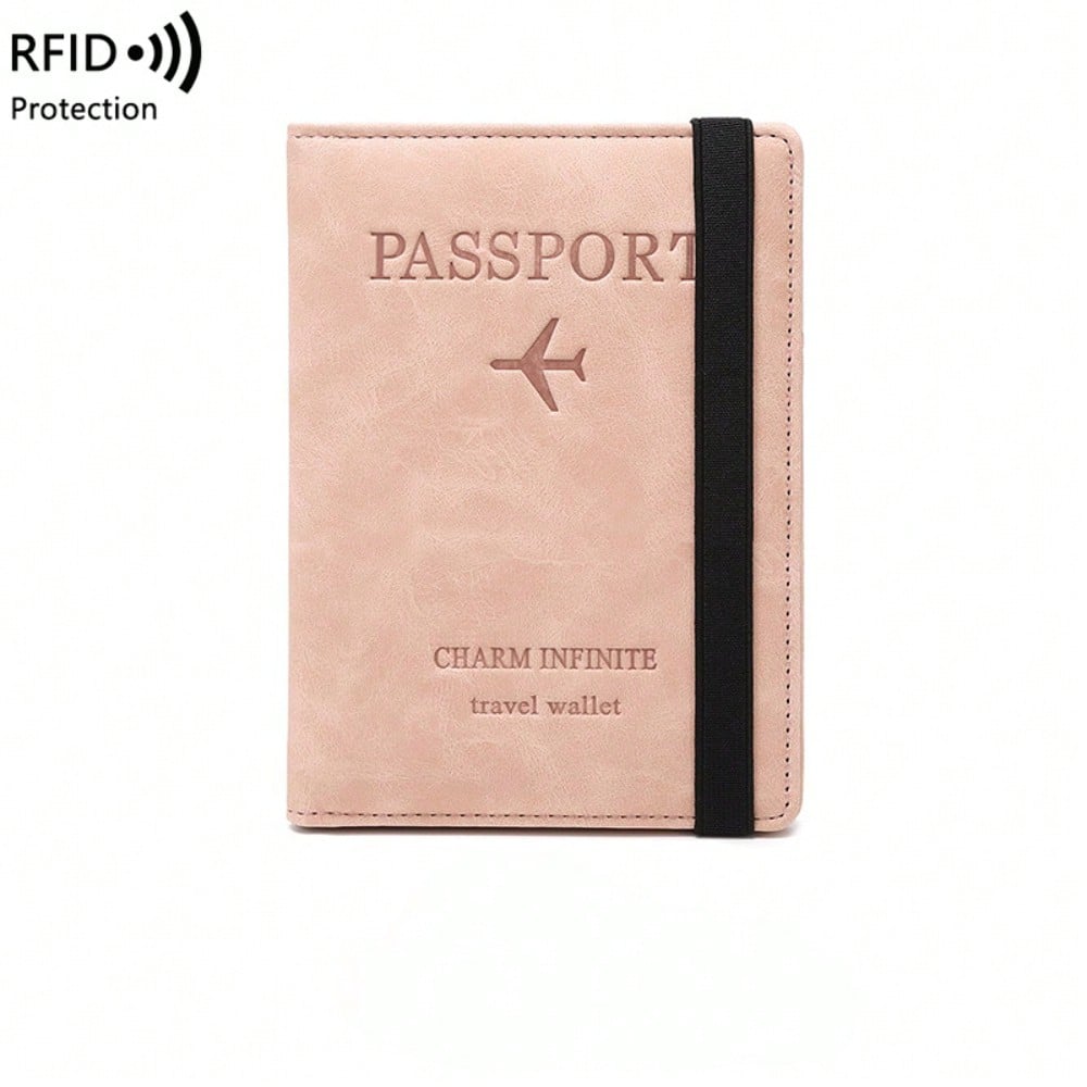 RFID anti-theft passport bag, simple and fashionable multi-functional ID bag, overseas travel passport holder
