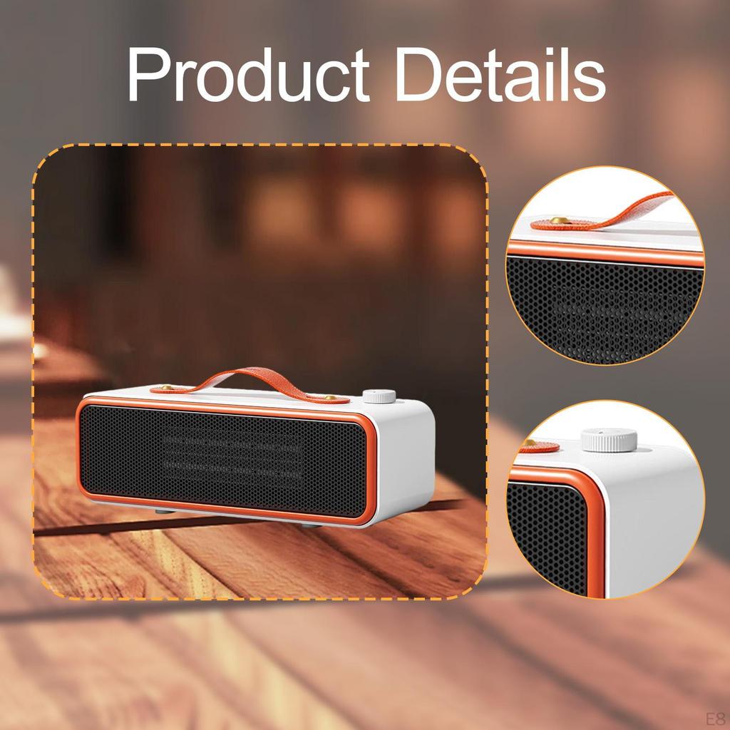 Stolní elektrický ohřívač prostoru Rychlé vytápění Nastavitelný Tichý Přenosný pro vnitřní použití