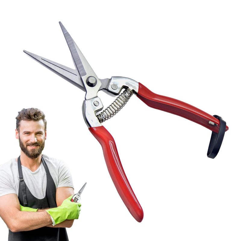 Pruning Shear Branch Scissors Stainless Steel Non-Slip Handle Sharp Garden Fruit Tree Pruning Very Sharp Garden Tools