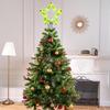 Christmas Fuzzy Grinch Star Tree Topper Holiday Festive Creative Grinch Decoration Christmas Party Home Decor Ornament