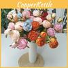 Artificial Silk Rose Bouquet For Home Office Wedding Centerpiece Decor