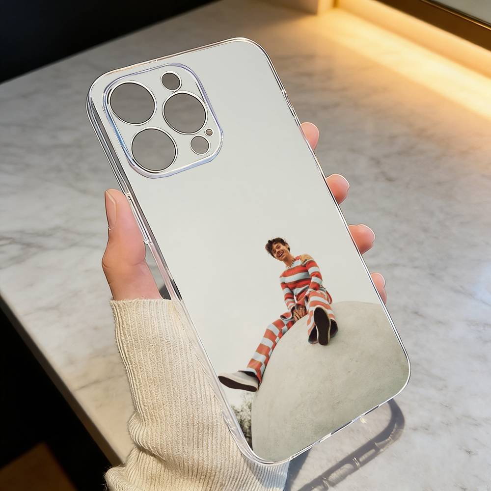 

singer H-aRRy Music Styles Phone Case For iPhone 17 16 15 14 13 12 11 Mini Pro Max Plus Transparent Cover iPhoneXSMAX