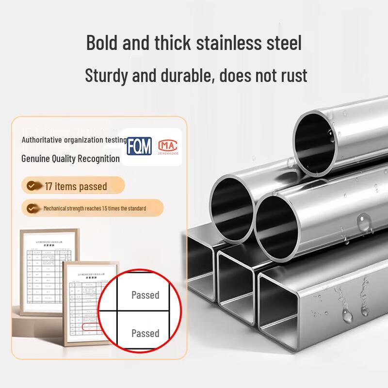 NICHUANG Telescopic Folding Stainless Steel Clothes Drying Rack