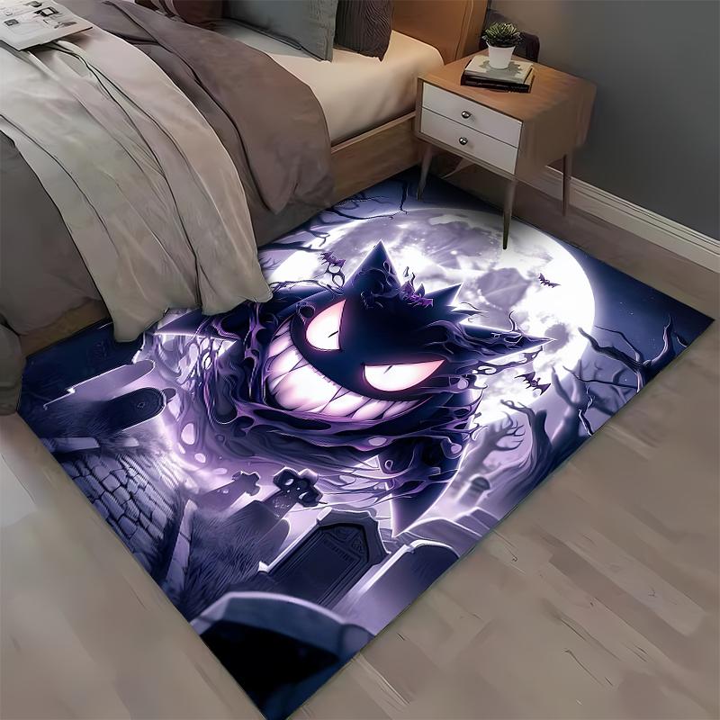 

1PC Gengar Pattern Printed Rug Bedroom Living Room Anime Carpets for Girl Room Floor Mat Home Decor Non-Slip Rug Fast Shipping 40x60cm (16x24in)