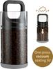 Premium Kaffebehållare med Vakuumförseglingsteknik Lufttät Förvaringsbehållare för Kaffebönor med Trycklock Behållare för Färskhet