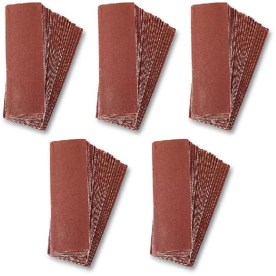 

SPEEDWOX 100 шт. Набор микрошлифовальных машин 3,5 x 1,2 дюйма Детальная шлифовка Заправка Зернистость 80 Наждачная бумага из оксида алюминия на липучке для поделок из дерева, узких мест 600 Grit