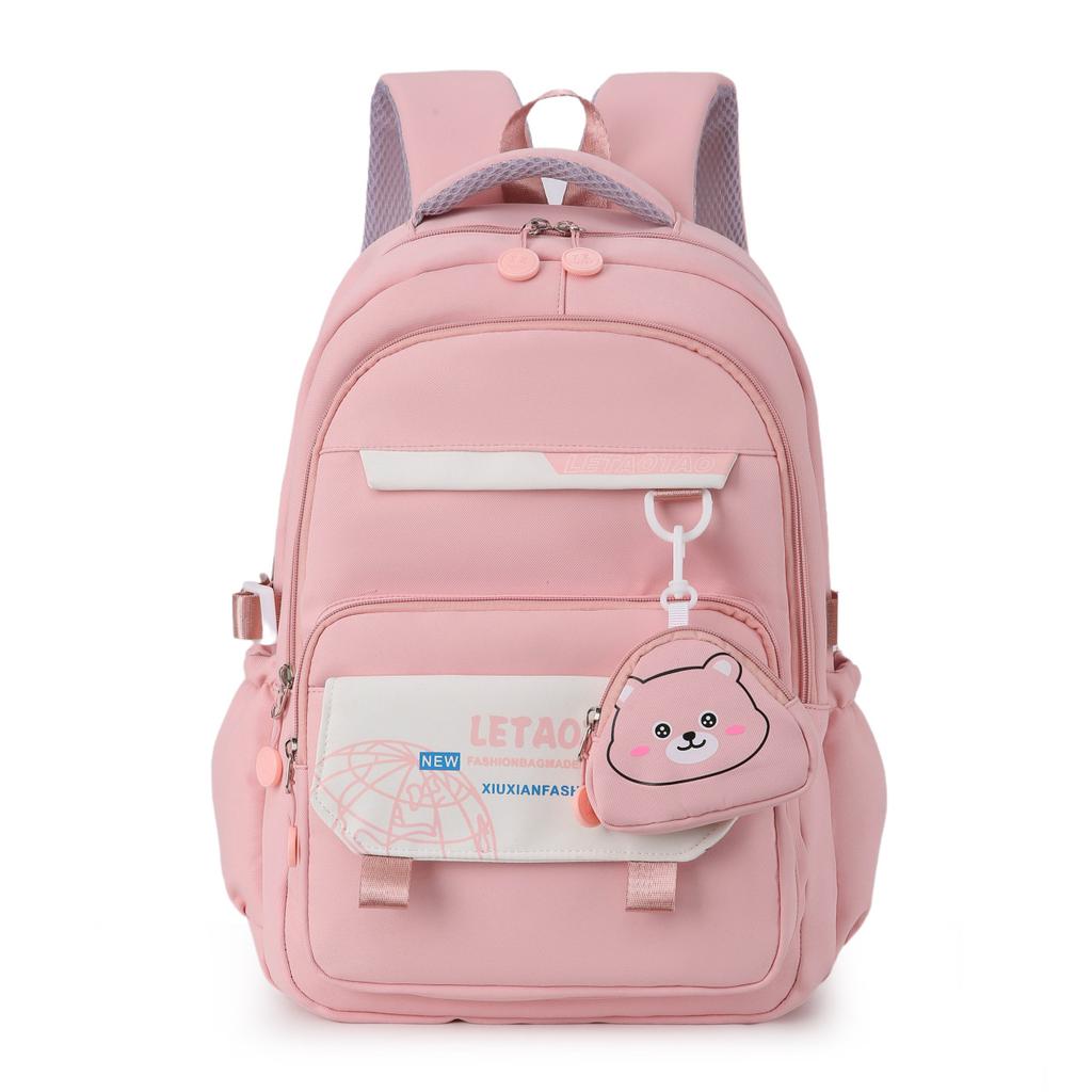 New student schoolbag Japanese trendy cool college student fashion backpack junior high school large capacity female high school backpack