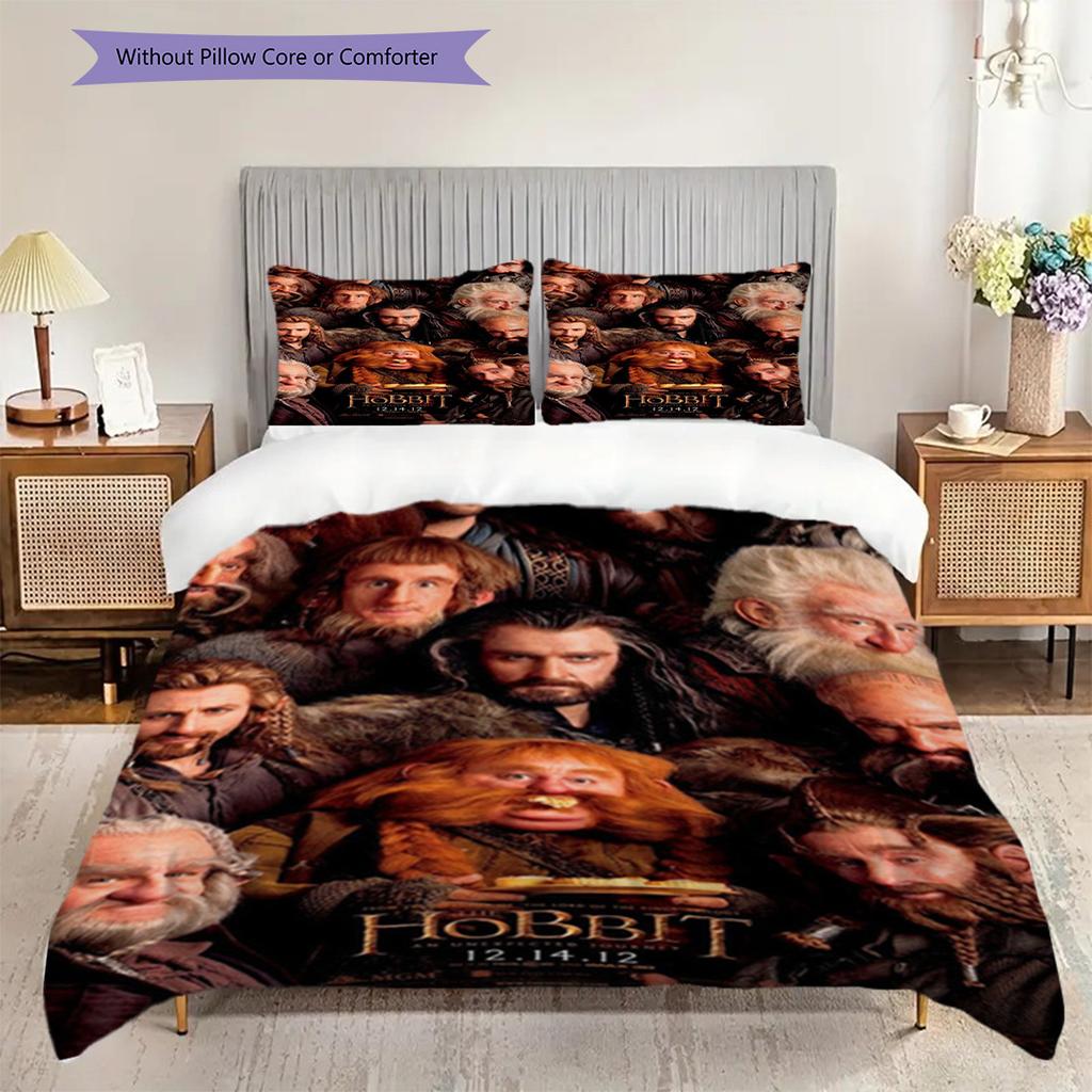 The Hobbit Journey Threepiece Set 1 Duvet Cover 2 Pillowcase Without Core Bedding Set Duvet Cover And Pillowcase Soft And Comfortable