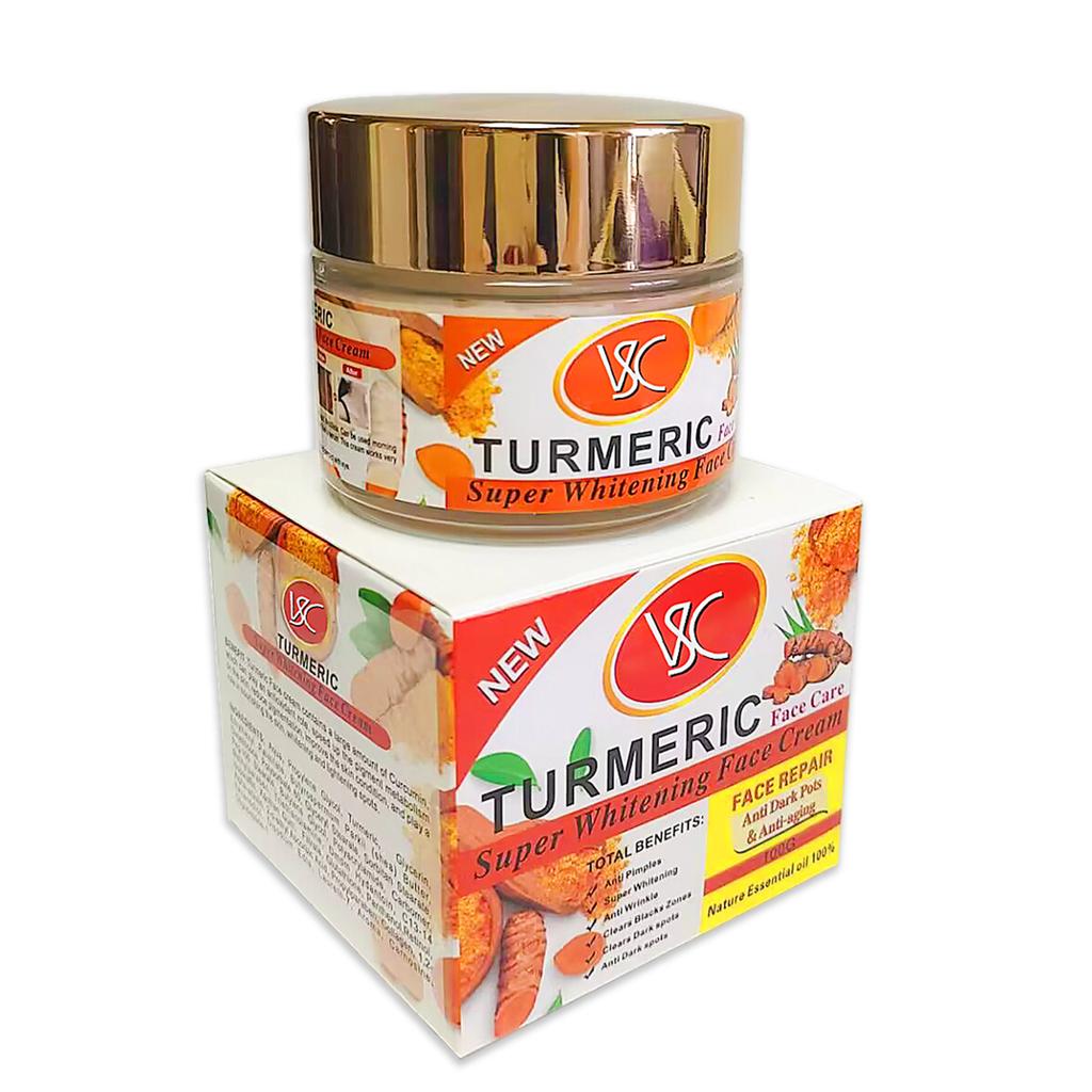 Turmeric Face Cream Brightens Skin Tone Moisturizing Facial Lotion