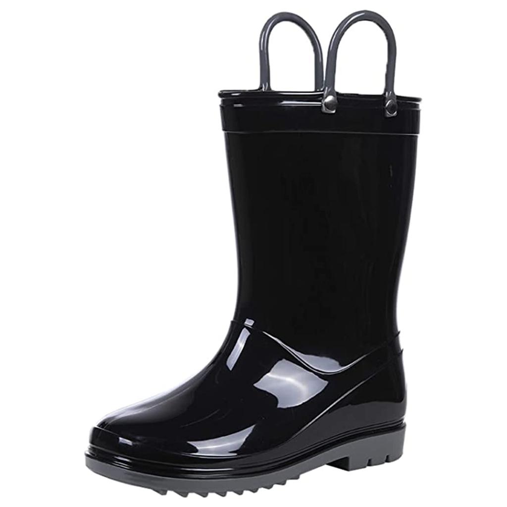 Fashion Litfun New Summer Rain Boots For Girls Boys Rubber Waterproof Platform Children Shoes Soft Sole Outdoor Comfort Rain Kids Boots