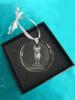 Chihuahua long-haired - crystal bauble with a photo, dog photo in crystal, personalized Christmas tree ornament by Art-Dog brand