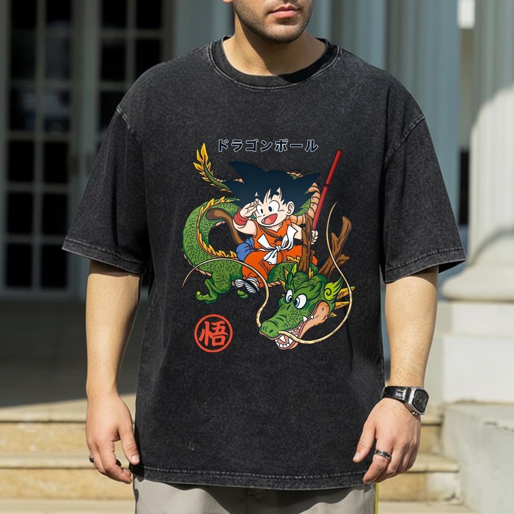 

Relaxing and Comfortable Vintage Dragon Ball Z Goku Tee New Men and Women Cotton Summer Tshirt XL