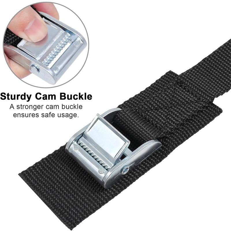 3M Cargo Straps With Buckle Tie-Down Belt for Motorcycle Car Bicycle Metal Tow Rope Strong Ratchet Fixing Belt for Luggage Bag