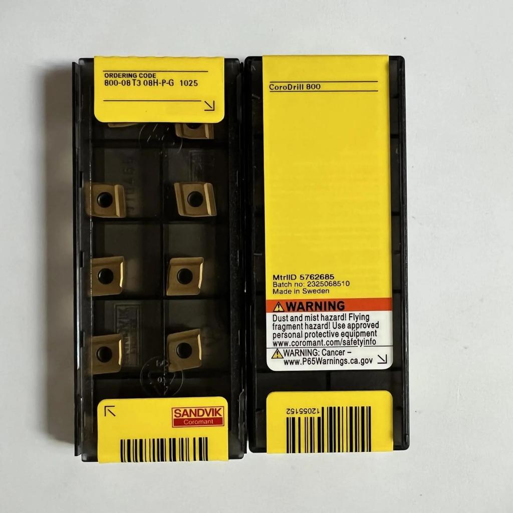 Original Sandvik / 800-08T308H-P-G 1025 / CNC lathe carbide blade 10 PCS