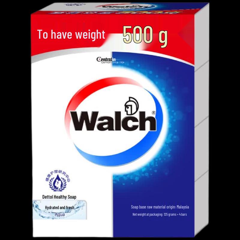 Walch Healthy Moisturizing Bar Soap, 4x125g