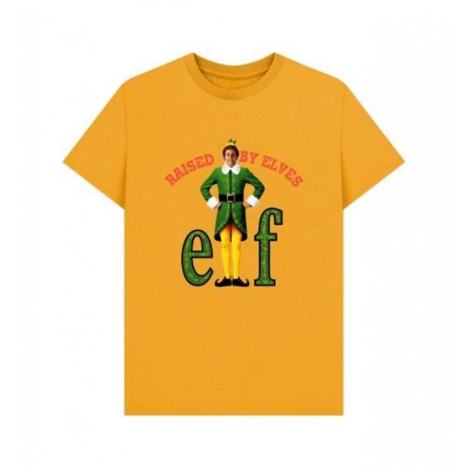 Elf Unisex Adult Raised By Elves Graphic T-Shirt XXXXL