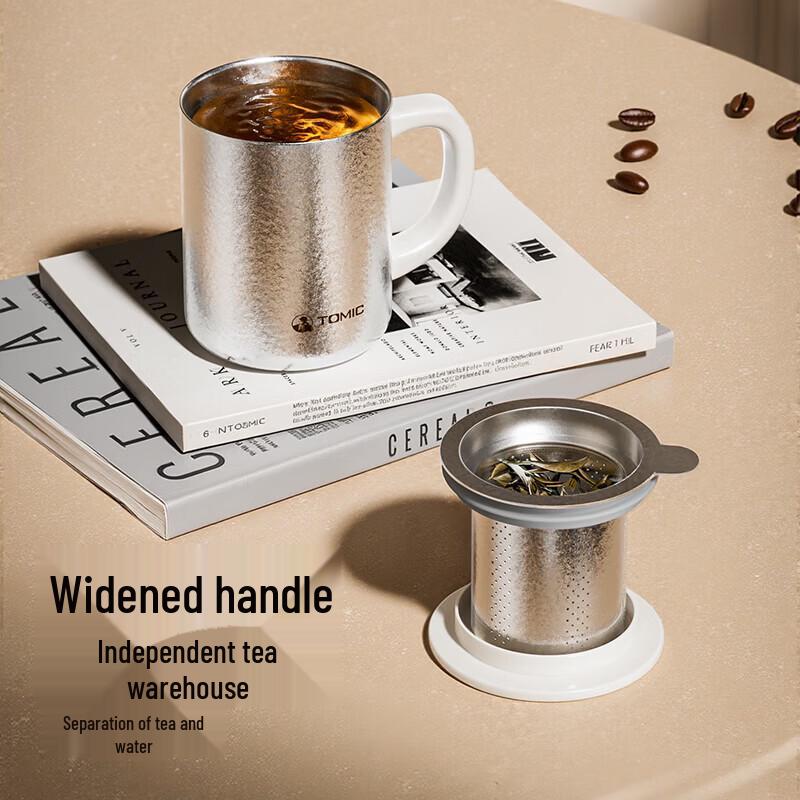 TOMIC Pure Titanium Insulated Mug with Handle