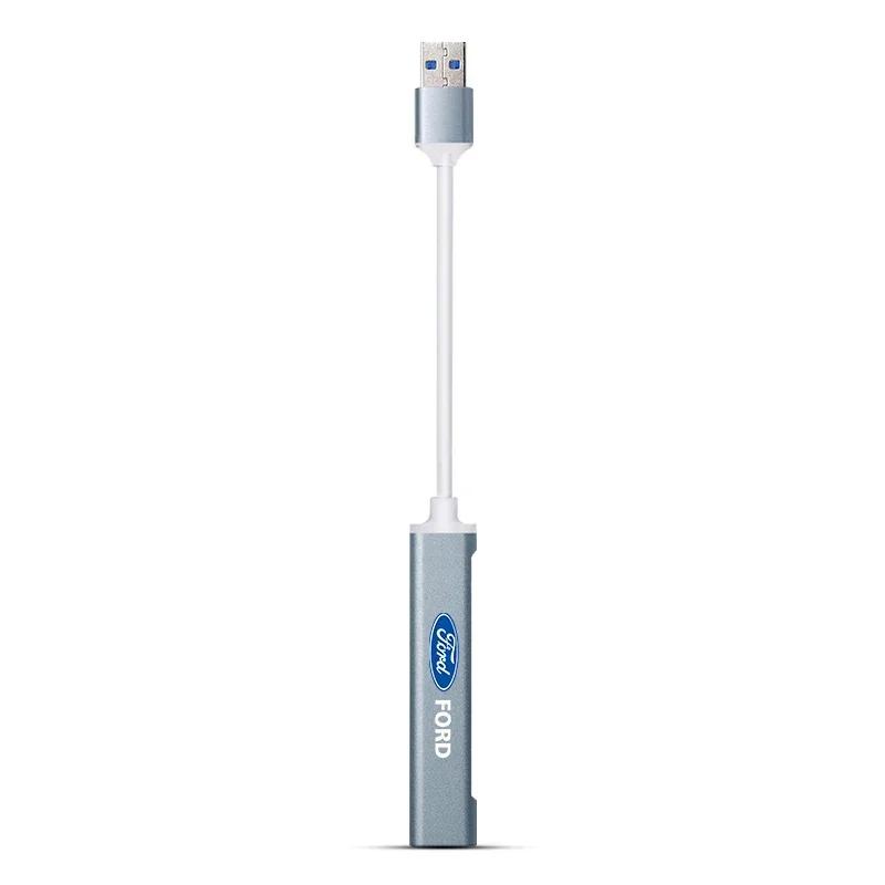 

New 2026 Car Sticker USB Hub Combo 4 Ports 2.0 3.0 High Speed Waterproof Multi Splitter Combo All In One for FORD FIESTA FOCUS M