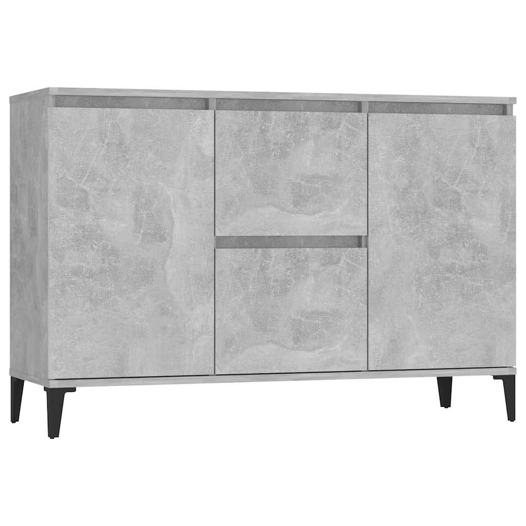 Vidaxl Szafka, Szarość Betonu, 104X35X70 Cm, Materiał Drewnopochodny