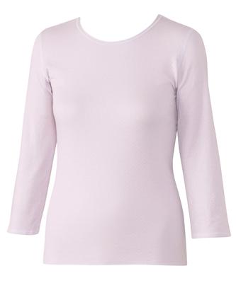 Wacoal Bonded Knit Top Soft To the Comfortable To Innerwear for Size M [Raku-Raku Partner] (3/4 Sleeves) - 100% Cotton, Skin, Wear, Seniors, DHL250,