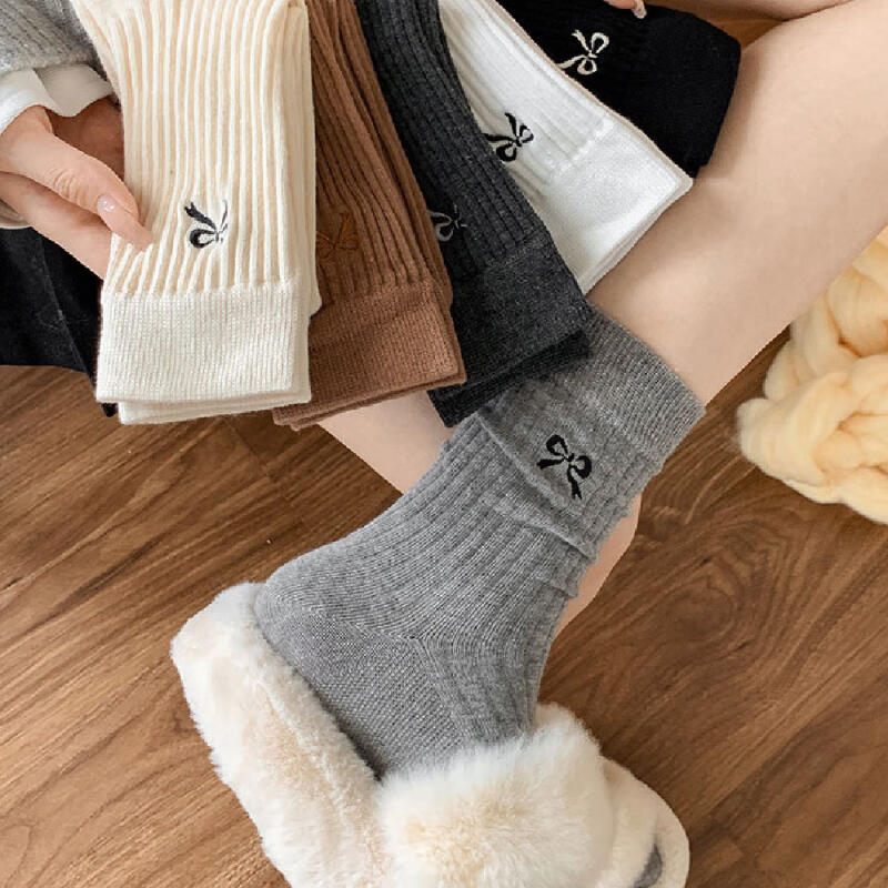 Pretty Ribbon Golji Medium Women's Socks