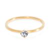 European-American Simple 1MM Stainless Steel Tri-Color Diamond Ring, Versatile Student Fashion Accessory