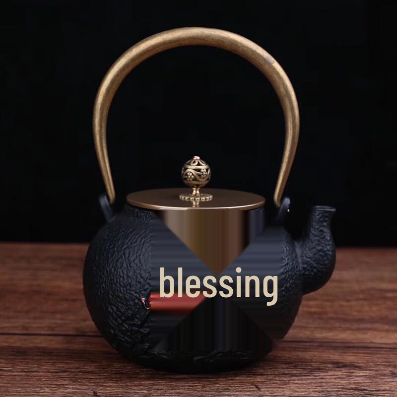 Tai Xi Ge 1.4L Metal Teapot Kettle - Plum Blossoms Design