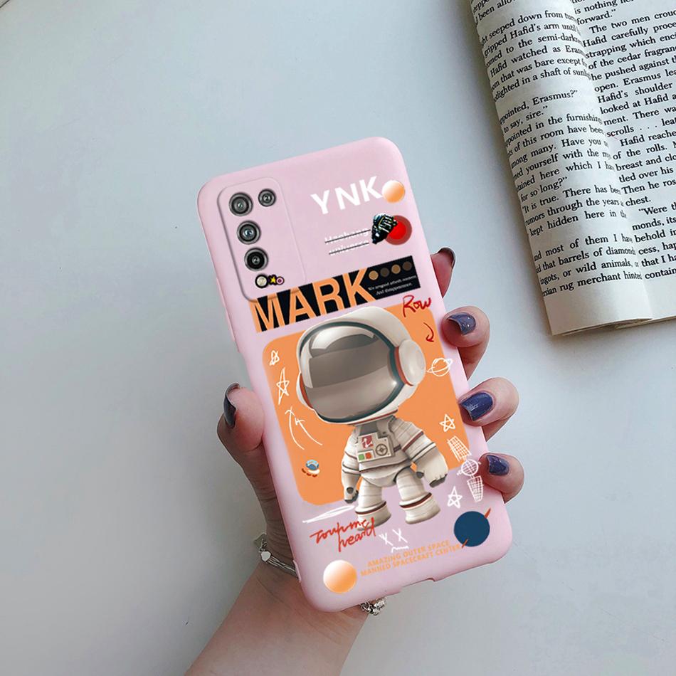 For Huawei Honor 10X Lite Case DNN-LX9 Cute Cartoon Flowers Cover For Honor10X Lite Honor 10 X 10X Lite Phone Cases Soft Bumper