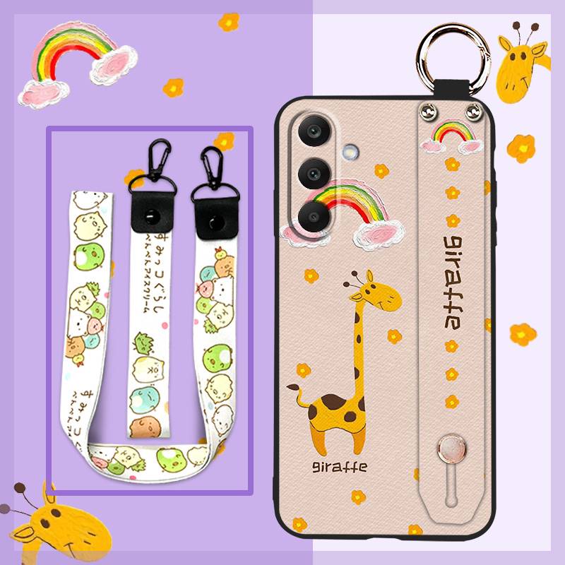 Stoßfeste Ring Handyhülle für Samsung Galaxy A16 5G/SM-166P/E Niedliche Handschlaufe Rückseite Staubdicht Langlebig Lanyard