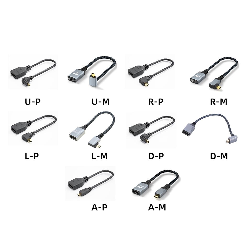 4K60hz Video Cord Micro HDMI to HDMI Cable 3840x2160P for Video Streaming Line Extension 3840x2160P