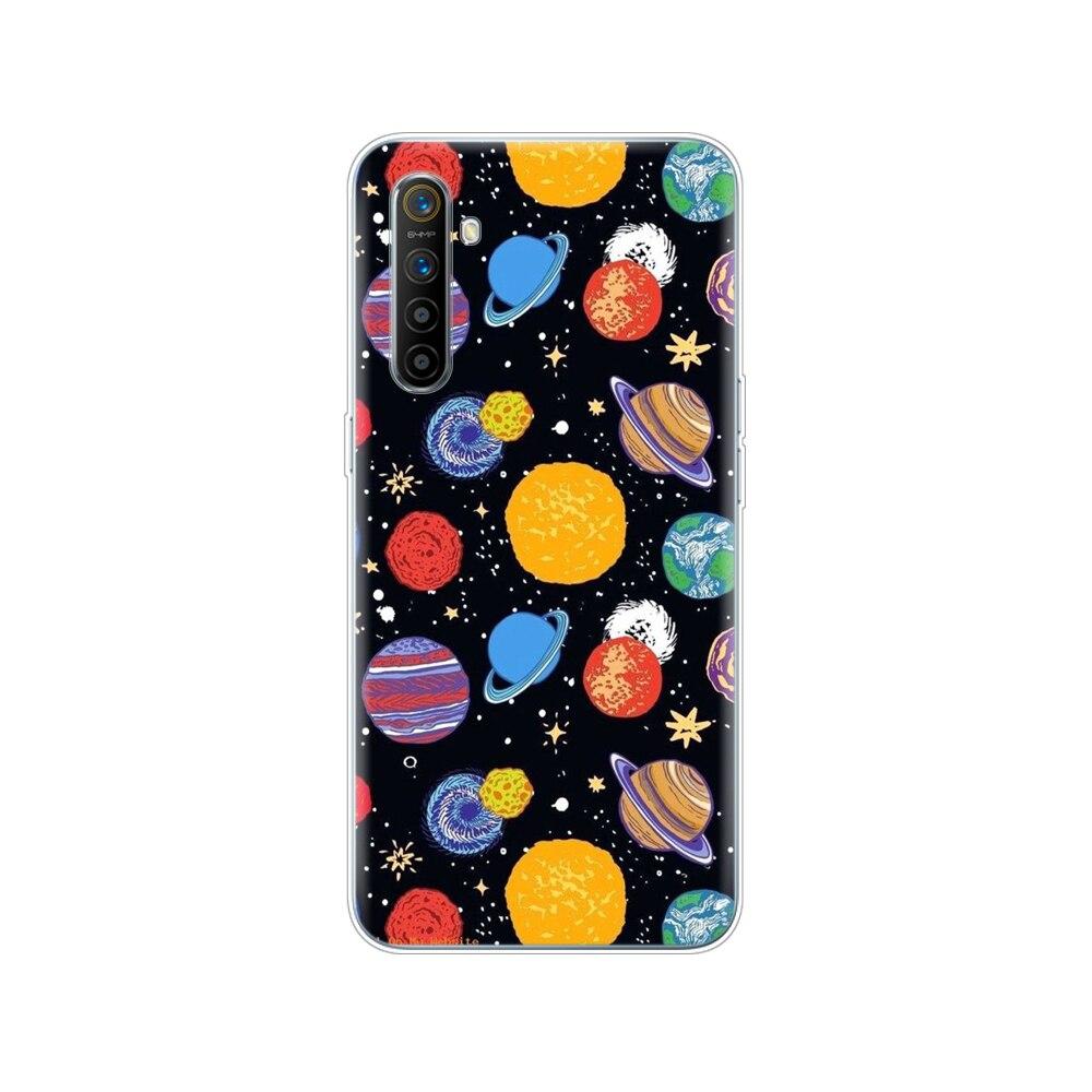 

Для чохла Realme XT RMX1921 М яка TPU Задня кришка телефону Для OPPO RealmeXT Силіконовий бампер Сумка Coque 6,4 дюйма повний 360 Захисний Realme XT