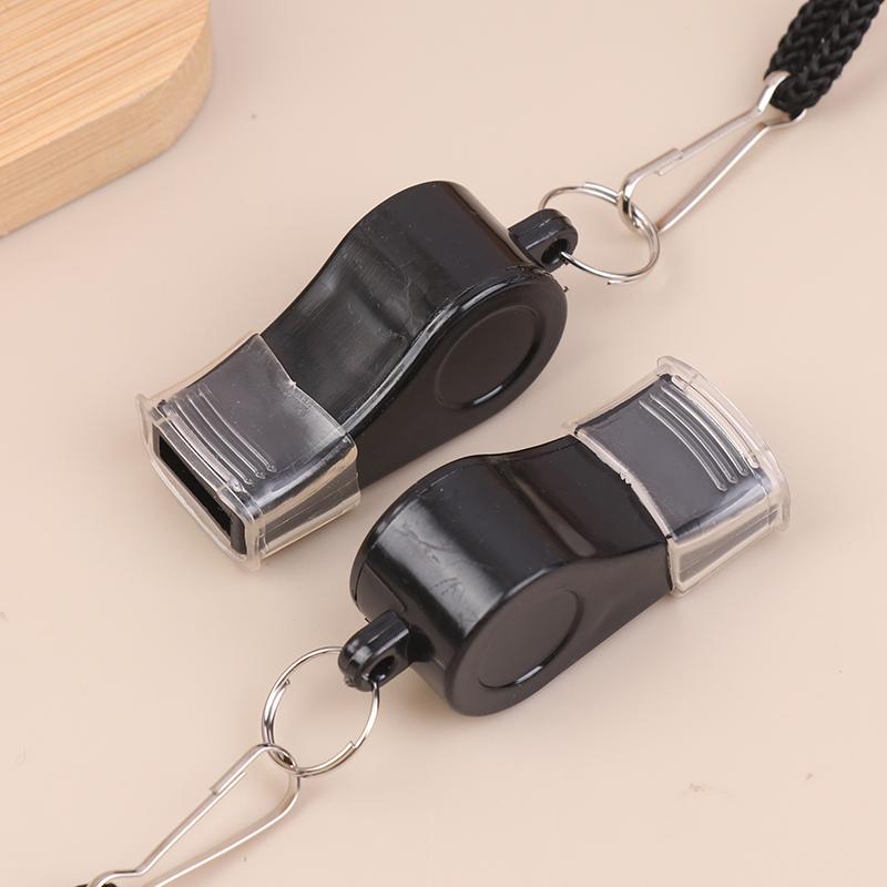 High Strength Black Halter Whistle, Multi-Pack Sports Referee Whistle For Basketball Volleyball Outdoor Hiking Emergency Use