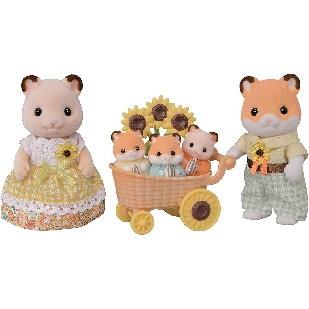 

Sylvanian Families Hamster Family Doll Set 3+ Years Old Toy for Dollhouse EPOCH