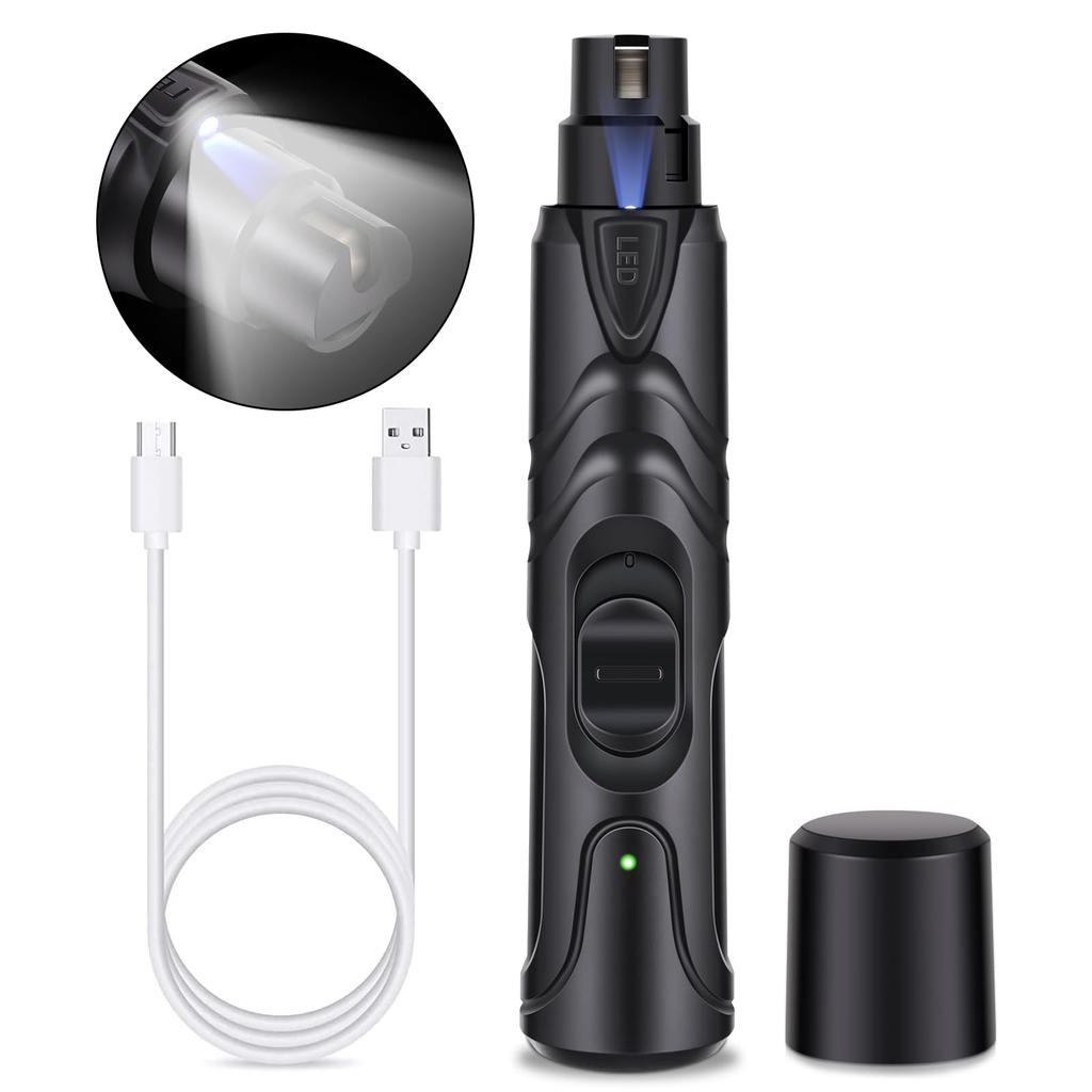 SUPTMAX Elektrischer Haustier-Nagelknipser für Hunde und Katzen mit LED-Nagel Nagel Elektrischer Nagel Nagel Nagel Verletzung Hohe Geschwindigkeit Sicher und für und Groß Schwarzlicht,
