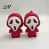 3D Printed Skeleton Ornament Mini Screaming Keychain Pendant Halloween Portable Bag Accessory Hanging Decor Backpack Schoolbag Purse Charm