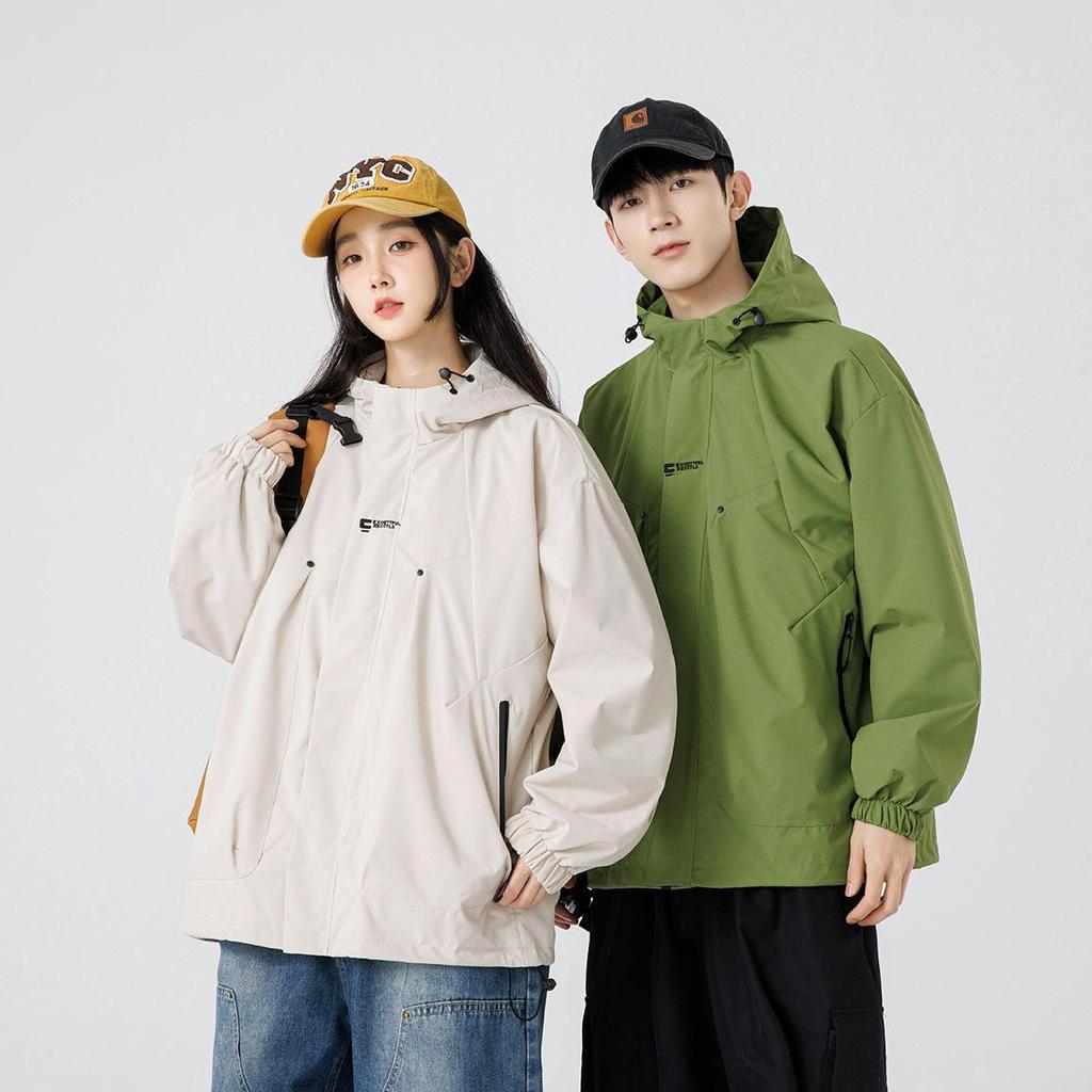Nouvelle Veste Veste Homme et Femme Automne et Hiver Coupe-vent et Imperméable Veste de Travail Homme Extérieur Couple Costume d'Alpinisme Femme
