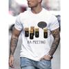 European Size Cartoon AA Meeting Larger Size Spring and Summer Style Men's Fashionable Casual Printed Short-sleeved, Casual Style, Comfortable