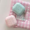 Simple Fresh Pink Mint Green Silicone Case For AirPods 4 1 2 3 For AirPods Pro 3 AirPods Pro2 2nd Earphone Cute Bow Pendant