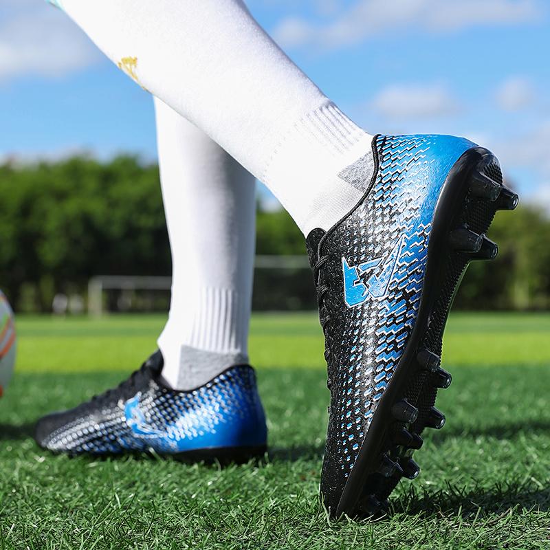 2024 Men's Soccer Shoes Large Size Ultralight Football Boots Boys Sneakers Non-Slip AG/TF Soccer Cleats Ankle Boots Unisex