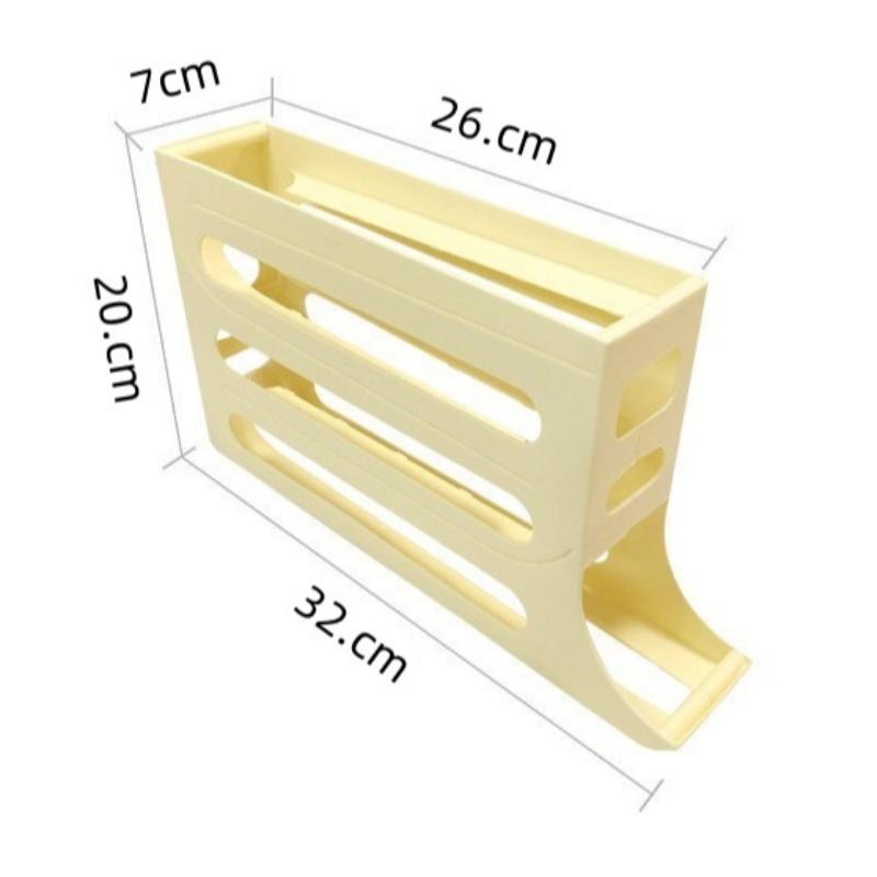 Large Capacity Automatic Scrolling Egg Holder Plastic Egg Rolling Storage Box Egg Carton  Kitchen ADM