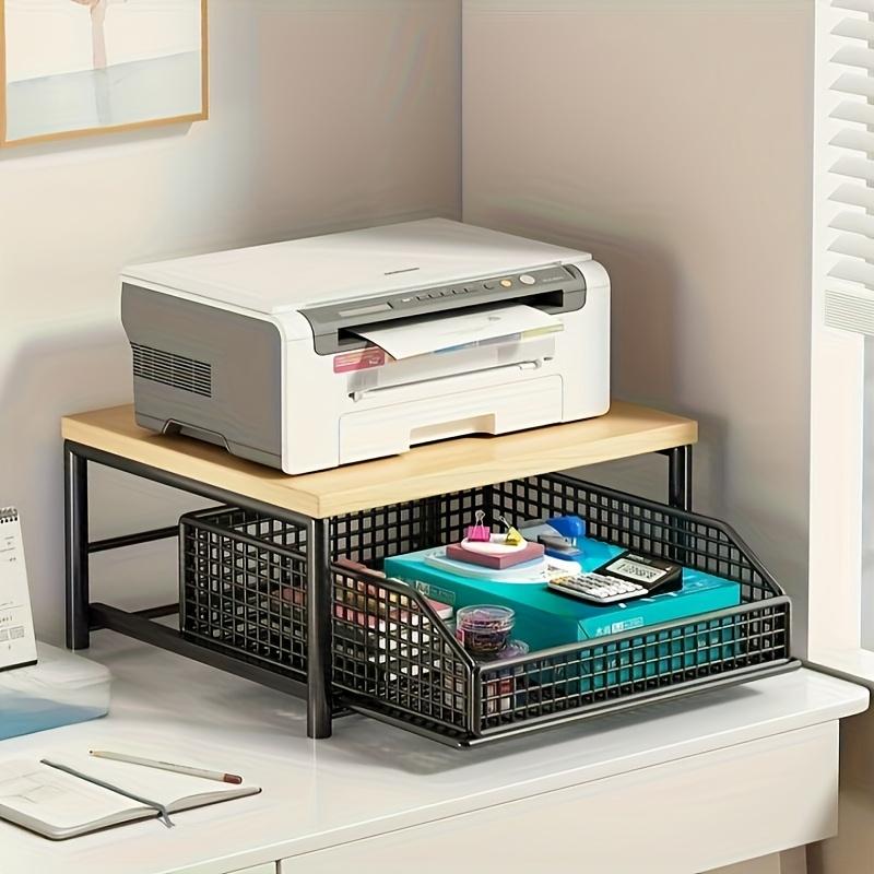 Modern kitchen microwave rack storage organizer, space-saving countertop storage rack that can store appliances, tableware.