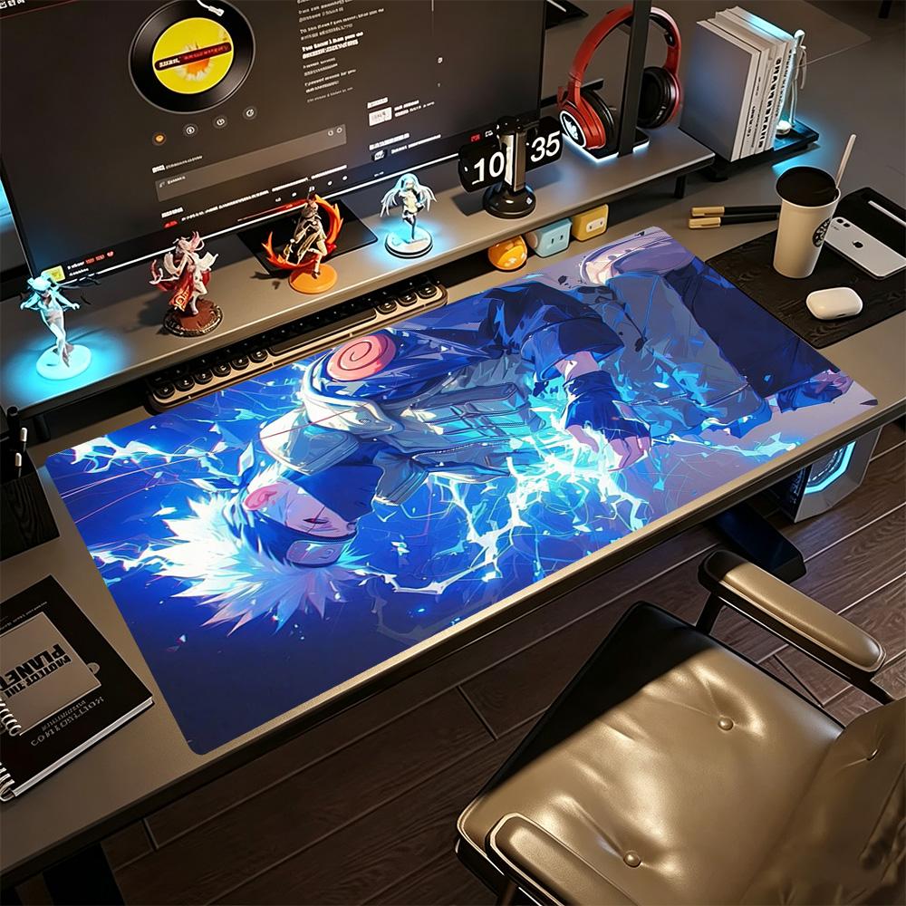 Naruto Gaming Mouse Pad Gamer Mousepad Computer Desk Mat Non-Slip Rubber Bottom Office and Gaming Desk Decoration