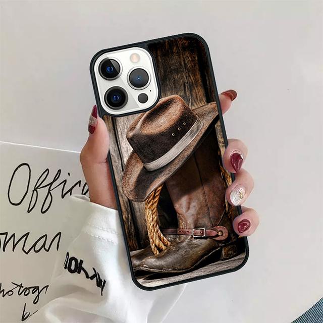 Rodeo Cowboy Lasso Phone Case Cover For iPhone 17 Air 15 16 14 13 12 Pro Max 11 Pro Max Plus Coque Shell