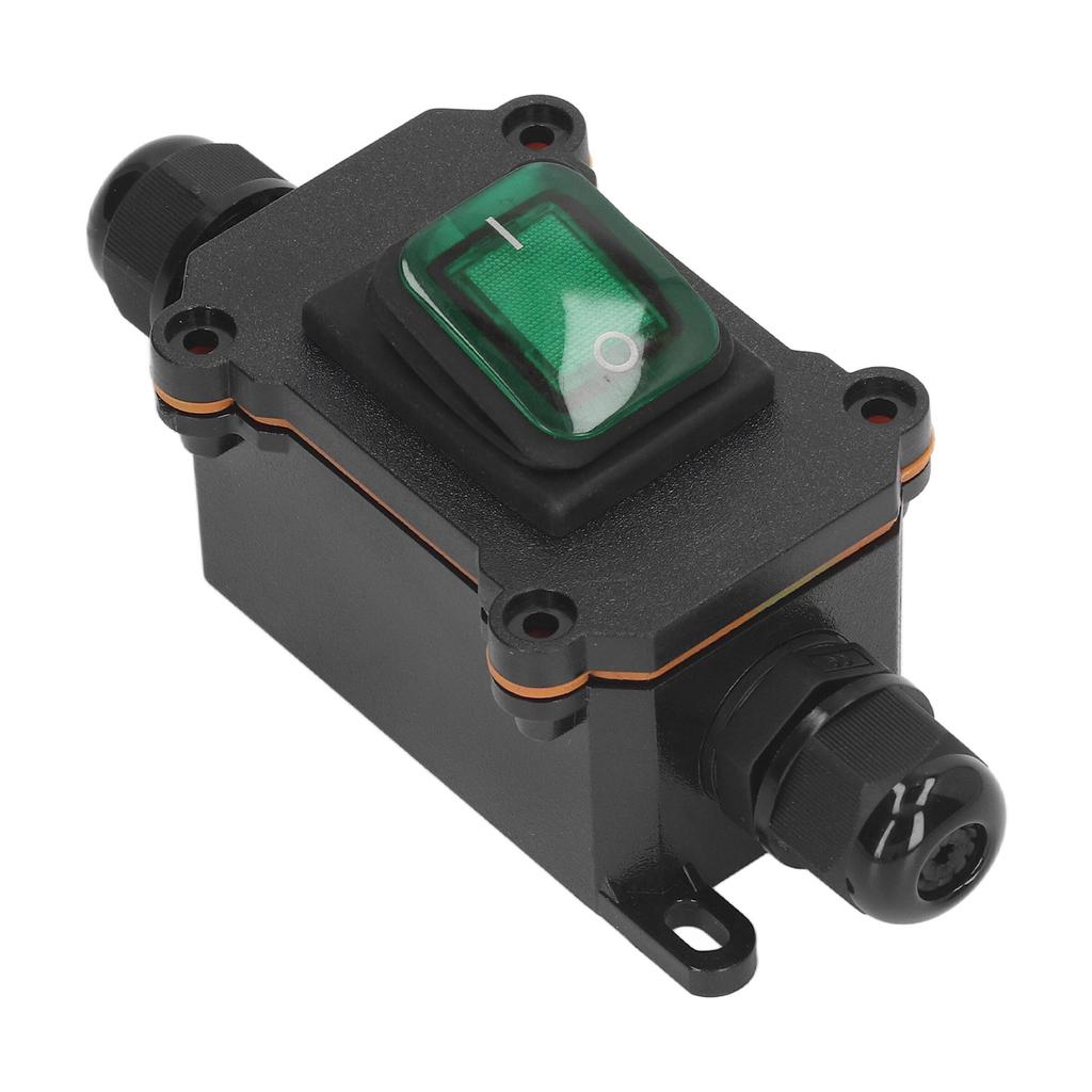 4 Pin 2 Position Inline Cord Switch with Rocker Button IP65 Waterproof On Off Outdoor Toggle Switch