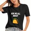 T-shirt unisexe Synonym Buns en Coton, Impression Coton Premium, Durable Et Confortable, Jeu de Mots Grammatical Amusant, Comme la Grammaire le Faisait, Mode Décontractée T
