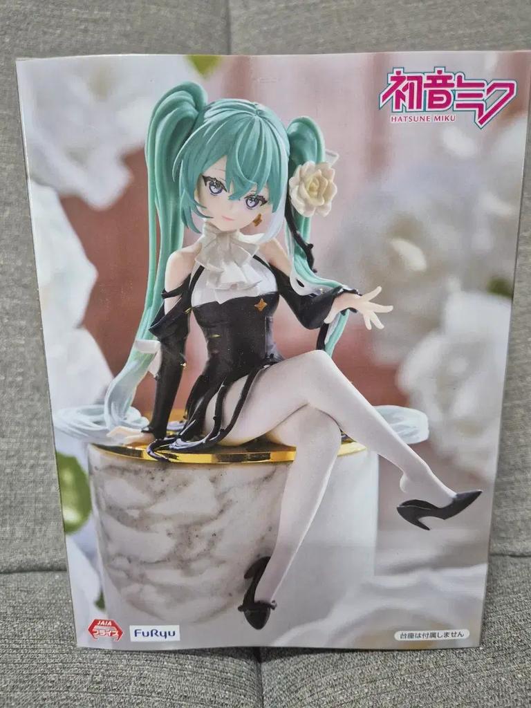 Hatsune Miku Rosa Branca Stopper de Macarrão Figura Rosa Branca