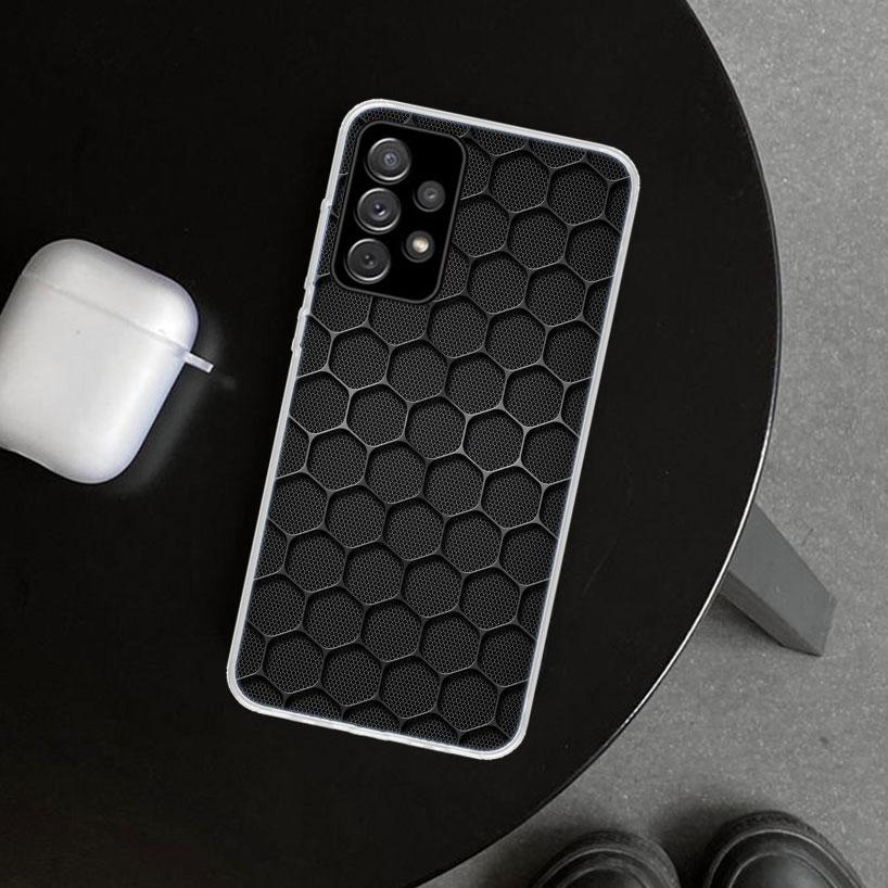 Forged Carbon Pattern Phone Case Cover for Samsung Galaxy A12 A22 A32 A52 A72 A02S A51 A50S A31 A20S A10S Note 20 Ultra 10 Plus